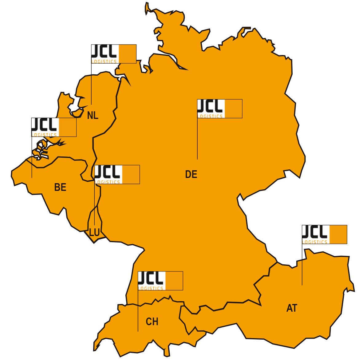 JCL Logistics - Karte
